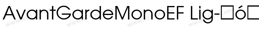 AvantGardeMonoEF Lig字体转换